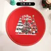 Manteles Individuales de Fieltro, Manteles de Mesa Navideños Festivos, Manteles Aislantes de Calor Estilo Occidental, Manteles Impresos No Tejidos, Manteles a Prueba de Polvo y Antideslizantes Estilo Nórdico