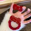 Pinza para el Cabello Estilo Coreano Ancla Lazo Rojo, Dulce y Linda, Pinza Lateral Girly con Forma de Gato, Accesorio para el Cabello de Alto Valor para Lavarse la Cara