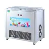 Máquina Automática Comercial para Freír Hielo para Puestos de Mercado Nocturno, Máquina para Freír Hielo de Frutas, Máquina para Freír Yogur, Máquina de Hielo Copo de Nieve