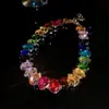Colar Transfronteiriço de Zircônia Ultrafina Flor Gota d'Água Entrada Luxo Nicho Corrente de Clavícula Elegante Brincos de Alta Gama Conjunto de Colar