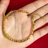 Vietnam Brillo Dorado Ojo de Gato Cuadrado Pequeño Pulsera de Perlas de Azúcar Tienda de Oro Mismo Estilo Pulsera de Oro Roto Versátil Lujo Ligero Estilo de Gama Alta