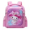 Mochila escolar transfronteiriça mochila de jardim de infância para 2-5 anos, mochila fofa de desenho animado 3D infantil Kuromi de duas alças