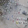 Adesivos de arte para unhas de estrela e coração, requintados adesivos metálicos em relevo para unhas usáveis DIY estilo millennium hot girl, pequenos acessórios