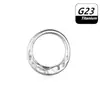 Aro Nasal en Forma de Corazón F316 Transfronterizo, Aro Sin Costura de Aleación de Titanio Pulido, Piercing de Moda Personalizado para Septum Nasal