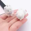 Pingente Pequeno Flocado Fofo Resina Pequenos Animais Desenho Animado 3D Cordão para Celular Chaveiro DIY Acessórios para Bolsa