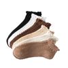 Calcetines de Primavera y Verano para Mujer, Calcetines de Barco con Orejas para Mujer, Calcetines Cortos de Algodón de Color Sólido para Mujer estilo Japonés con Trenzas, en stock, Calcetines de Encaje para Mujer