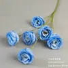 Rosa Artificial Exquisita de 6 Cabeças Transfronteiriça para Casamento, Estúdio Fotográfico, Decoração de Hotel, Arranjo Floral, Flor Artificial para Mesa de Quarto
