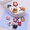 Zapatos Blandos de Goma PVC para Halloween con Hebillas Decorativas, Zapatos con Agujeros de Cara de Calabaza y Fantasma, Accesorios para Zapatos con Agujeros de Punto Amazon