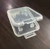Cámara de memoria SD grande de fábrica, caja blanca pequeña, caja de memoria SD de PP, caja de almacenamiento transparente SD ahora