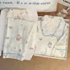 Camisola de Algodão Nuvem Estilo Menina Verão Fina com Bojo Pode Ser Usada Fora Doce Estilo Princesa Solta Roupa de Casa
