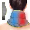 Compresa de gel caliente y fría para fisioterapia de la columna cervical, bolsa de hielo para protección del cuello, doble uso para calor y frío, almohadilla de gel de hielo para aliviar el malestar del cuello