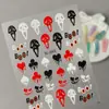 Pegatinas de Arte para Uñas de Calavera de Azúcar de Halloween Calavera del Día de Muertos Mexicano Transfronteriza Pegatinas en Relieve 5D Modelo Sl