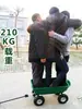 Carretilla de mano de cuatro ruedas remolque plataforma volquete carretilla plegable carretilla de empuje agrícola transportador hogar