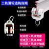 Polea para cortina serpenteante de riel curvo transfronteriza, botón de distancia fija nano silencioso, accesorios para cortinas de cuentas, fabricantes, en stock