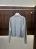 BORBOTIE Ropa de punto para mujer 2026 Primavera y Otoño Nuevo Estilo BC Old Money Cuello alto Chaqueta cárdigan de cachemira