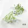 Flor de Gestación de Pegamento Suave de 3 Picos Imitación Cadena de Flores Accesorios para Broche de Pelo Tocado Caja de Regalo Serie Mori Bolsa de Materiales para Sostener Flores