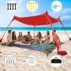 Barraca de Praia Transfronteiriça Toldo de Lycra Protetor Solar Protetor Solar Fresco Acampamento ao Ar Livre à Beira-Mar Pesca Toldo Barraca de Acampamento