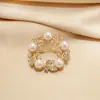 Broche novo estilo feminino senso de alta qualidade nicho broche atacado pino de alta qualidade temperamento fixo roupas terno joia pérola