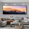 Pintura Decorativa para Sala de Estar Rizhao Jinshan con Respaldo Sofá Fondo Mural Pintura Colgante de Paisaje de Alta Gama