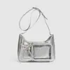 2026 Nueva Bolsa Ita Estilo Japonés Bolso Cruzado de un Solo Hombro con Textura de Anime, Capacidad Pequeña, Adecuado para Viajes Diarios, Bolsa Transparente para Mujeres