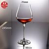 Copa de Champán de Cristal Copa de Vino Tinto Estilo Europeo Pajarita Negra Copa de Vino Alta Juego de Vino al por Mayor Tulipán