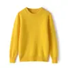 Suéter 100% lana otoño e invierno para niños, cachemir tejido, cuello redondo, mismo estilo para niños y niñas, prenda interior, suéter grande para niños, moda