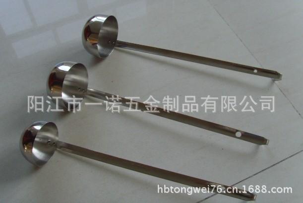 D-026E不锈钢挂勾量勺,弯勾勺,汤勺,勺子,家用勺子小号