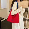 2026 Bolsa Tote Versátil Ombro Único Estudante Feminina Leve Grande Capacidade Casual Verão Bolsa de Mão Nova Bolsa de Lona