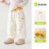 Pantalones de Felpa Dudu Home para Niños, Pantalones Largos Antiestáticos para Niños, Ropa de Otoño para Niñas, Ropa de Bebé, Nuevo