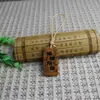 Suministro del Fabricante al por Mayor Talla en Madera de Durazno DIY Deseos Éxito Carpa Colgante Creativo para Llavero Colgante para Bolsa Regalo