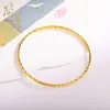 Pulsera Fina Trenzada Dorada Brillante Jianyuesha Que No Se Desvanece Durante Mucho Tiempo, Pulsera para Mujer, Pulsera de Tacto Brillante, Lujo Accesible y Sentido de Gama Alta