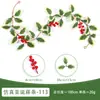Cipó de Frutas Vermelhas Artificial Transfronteiriço 1m Cipó de Natal Artificial de Frutas Vermelhas Cipó Artificial Decoração de Atmosfera de Natal
