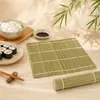 Frete Grátis Cortina de Bambu Rolo Esteira Verde Esteira para Rolinho de Sushi Ferramentas de Sushi Cortina de Sushi Esteira de Bambu para Sushi Decorações de Sushi