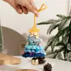 Decorações de Pingente de Árvore de Natal de Crochê de Lã de Natal Peças Decorativas Criativas de Árvore de Natal de Crochê Prontas para Atmosfera Natalina
