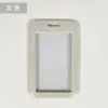 Porta-Cartão Transparente Dupla Face com Tampa Deslizante para Cartões de Refeição, Cartões de Campus, Crachás de Trabalho, Cordão de Pescoço, Protetor de Cartão de Identidade e Porta-Cartão de Controle de Acesso