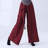 Ropa de Práctica de Danza Clásica para Mujeres, Elegantes Pantalones de Práctica Yamamoto de Pierna Ancha con Textura, Nuevos Pantalones Sueltos de Danza China