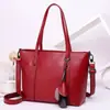 Capa Superior Otoño e Invierno Moda Cuero de Vaca Bolso de Mano para Mujer Bolso Tote Portátil Cruzado de Cuero para Mujer Bolso de Compras de Gran Capacidad