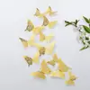 Adesivos de Borboleta 3D Vazados DIY Decoração de Festa em Casa Quarto Sala de Estar Adesivos de Parede de Fundo Adesivos Decorativos 3D