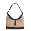 Bolsa feminina de grande capacidade, novo estilo, simples e versátil, adequada para o dia a dia, bolsa de ombro, bolsa saco, moderna e casual, pode ser carregada sob o braço