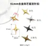 Broche de estrela cruzada, broche de fivela antiderrapante, pin de fivela de acessório de hardware para decoração DIY de roupas, bolsas, sapatos
