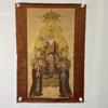 Una generación de bordado Thangka pintura núcleo ocho inmortales a través del mar antigua figura nostálgica Thangka porche sala de estar artesanía pintura nueva