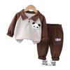 Trajes de Ropa de Otoño para Niños y Niñas 2024 Primavera y Otoño Chaquetas Deportivas de Otoño Trajes de Dos Piezas Fabricante Venta al por Mayor para Niños y Niños de Edad Media