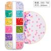 Estrella de cinco puntas dorada de 3 mm con borde cruzado, accesorios de joyería con lentejuelas para decoración de uñas, purpurina, purpurina, purpurina para maquillaje de ojos