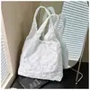 Bolsa de Hombro Plisada de Burbujas con Flor Linda Gran Capacidad Ligera Simple para Viajes Diarios de Mujer Bolso de Mano Pequeño Fresco y Dulce