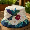 Colección de sitios web independientes transfronterizos nuevos de 2026: Sombrero de pescador y sombrero para el sol versátiles de arcoíris con estampado digital 3D y bordado acolchado, aptos para hombres y mujeres