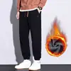 Outono Inverno Novo Estilo Calças de Moletom de Chenille Calças Esportivas Masculinas Largas Tamanho Plus Calças Casuais Calças Masculinas Outono Inverno com Plus Veludo