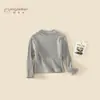 Colección de otoño para niñas: Camiseta de manga larga estilo coreano, grado A, amigable con la piel, adecuada para bebés y niños pequeños, nuevo top de primavera/otoño