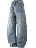 Maple House Roupas Masculinas / Outono/Inverno 2026 Novidade Tendência Americana High Street Calças Largas Soltas, Jeans de Corte Reto Faca Curva
