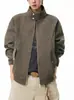 Chaqueta de Ropa de PU Retro Americana para Hombre Otoño Invierno Nueva Marca de Tendencia Casual Holgada Moda Chaqueta de Motociclista Ropa para Hombre