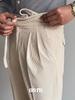 Pantalones de pana vintage Nápoles de cintura alta para Otoño e Invierno, estilo japonés de lujo ligero, todo a juego, pantalones casuales para hombre